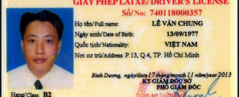 giay phep lai xe moi
